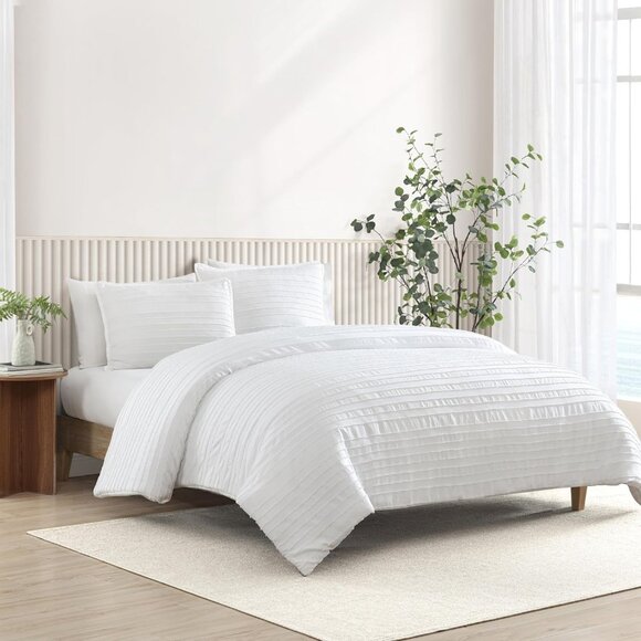 UGG Devon Reversible 3Pc Comforter Set King White MSRP $140 - Picture 2 of 7